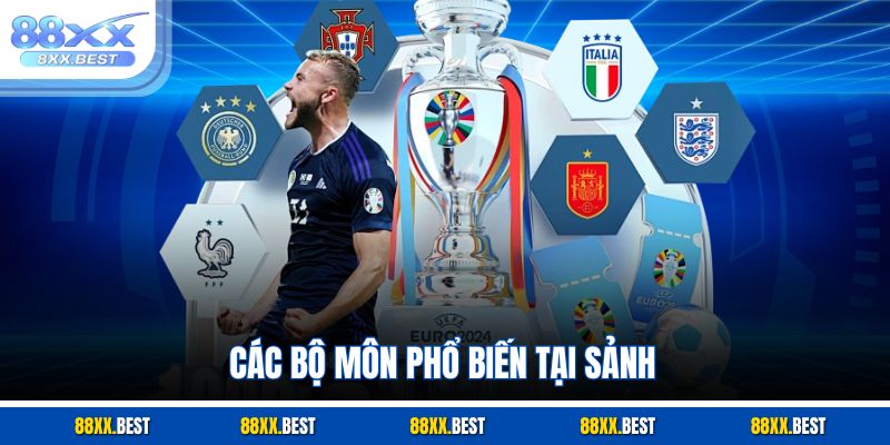 Các bộ môn phổ biến tại sảnh